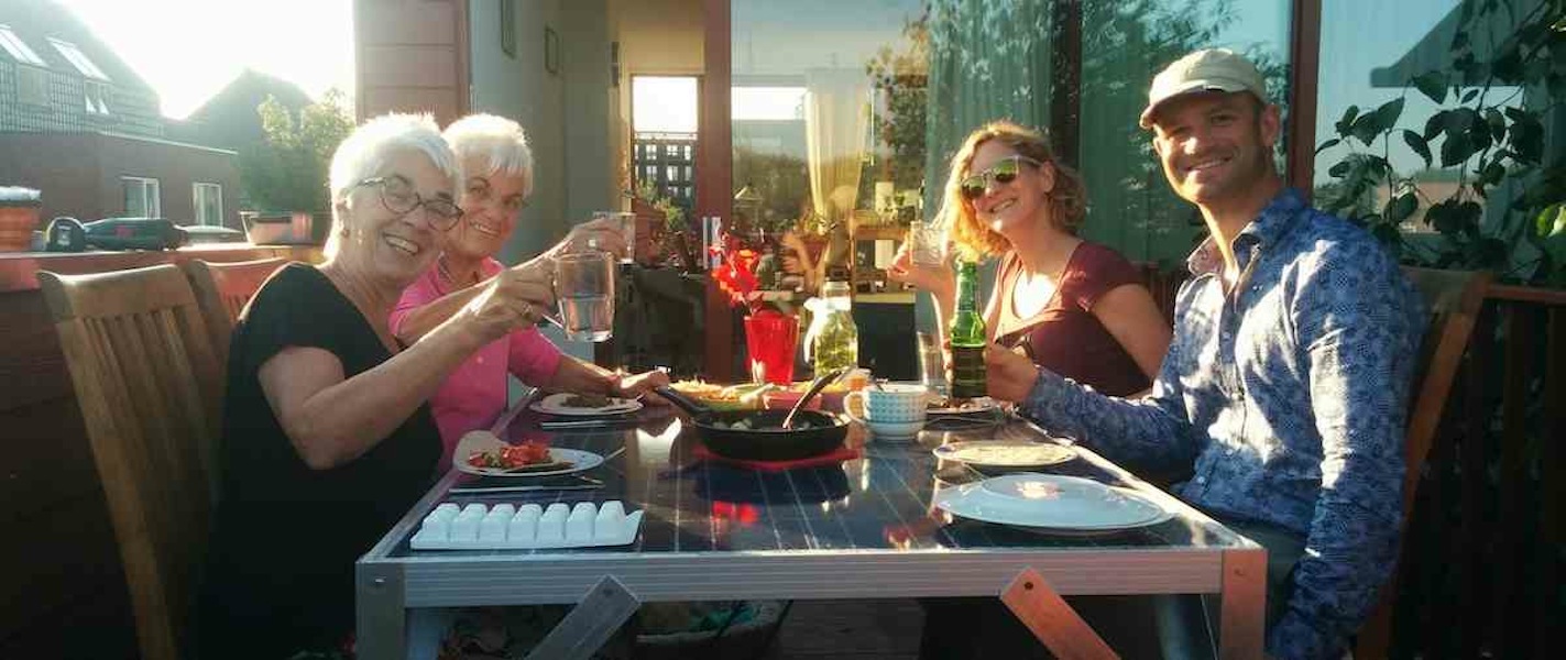 First Solar-table in use.